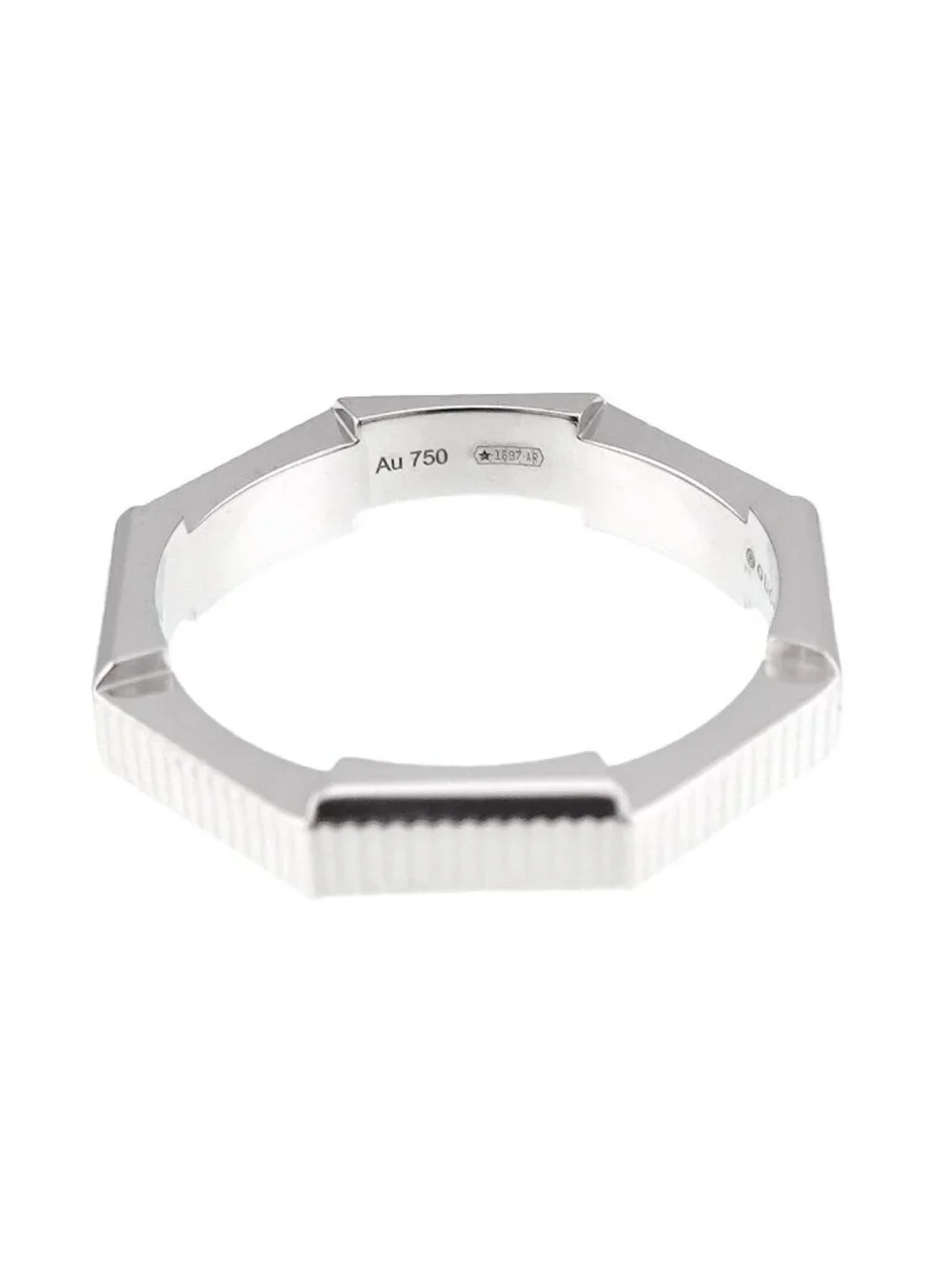 Gucci Link to Love Ring 18k WG White Gold 750